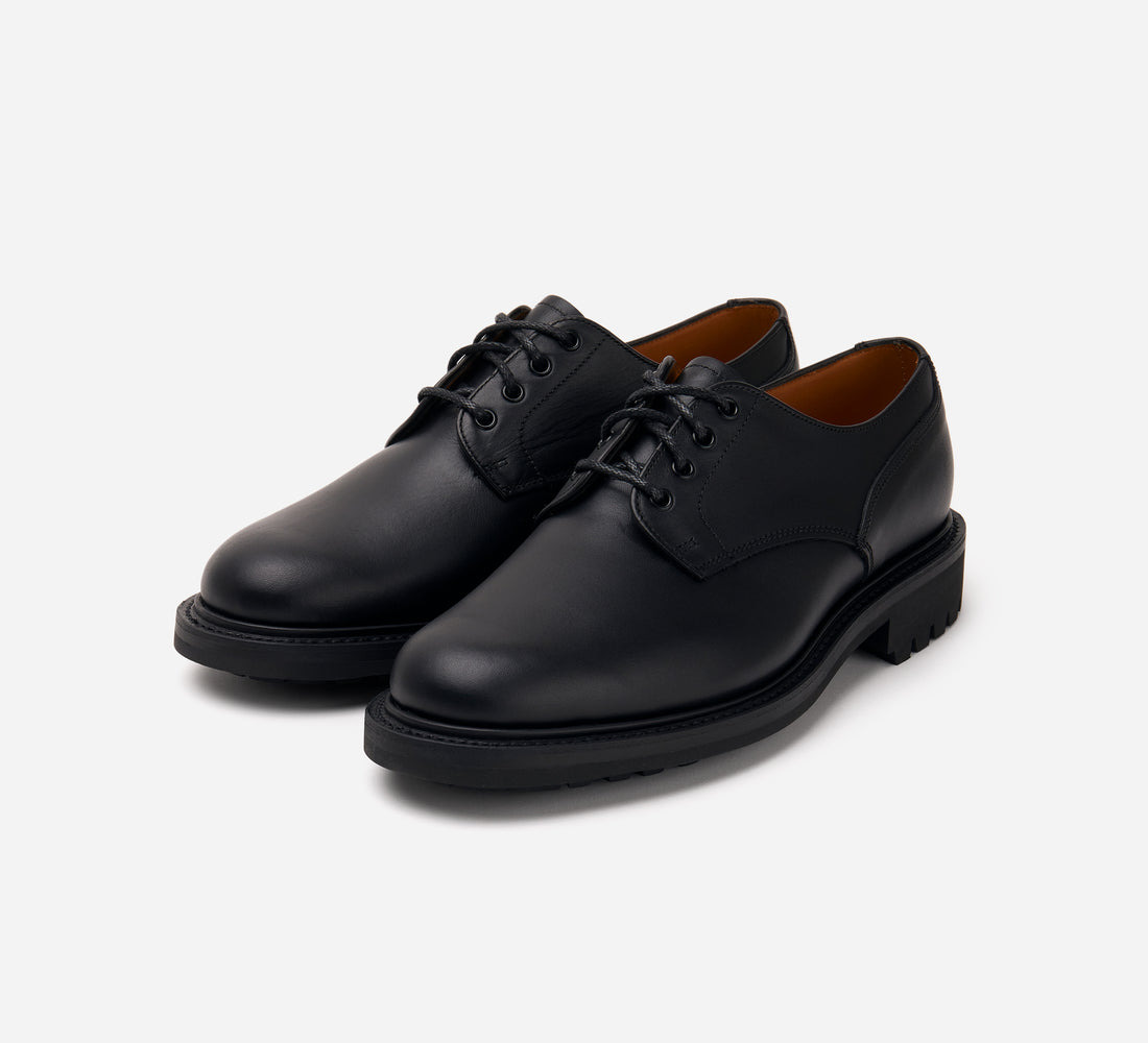 Lug Sole Derby - Black Waxy Leather - 2