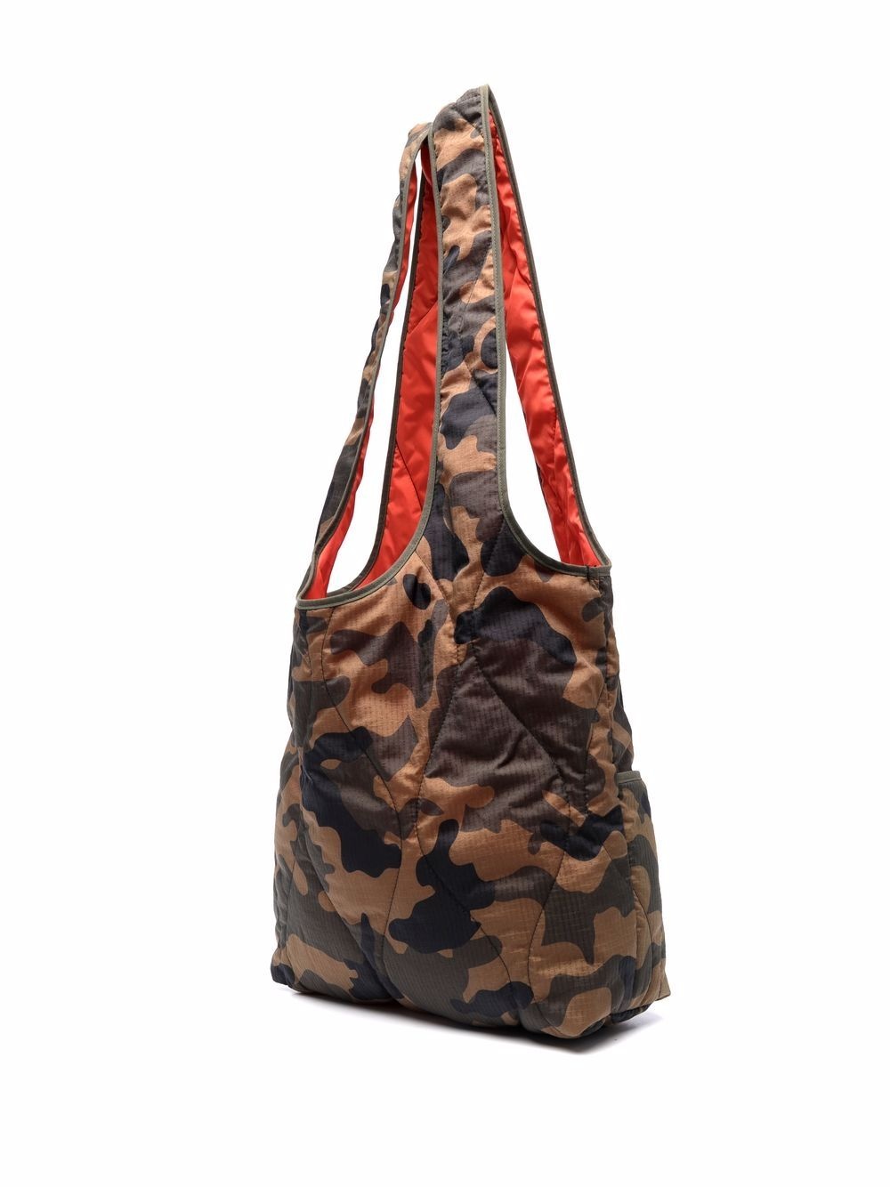 quilted nylon camouflage tote bag - 3