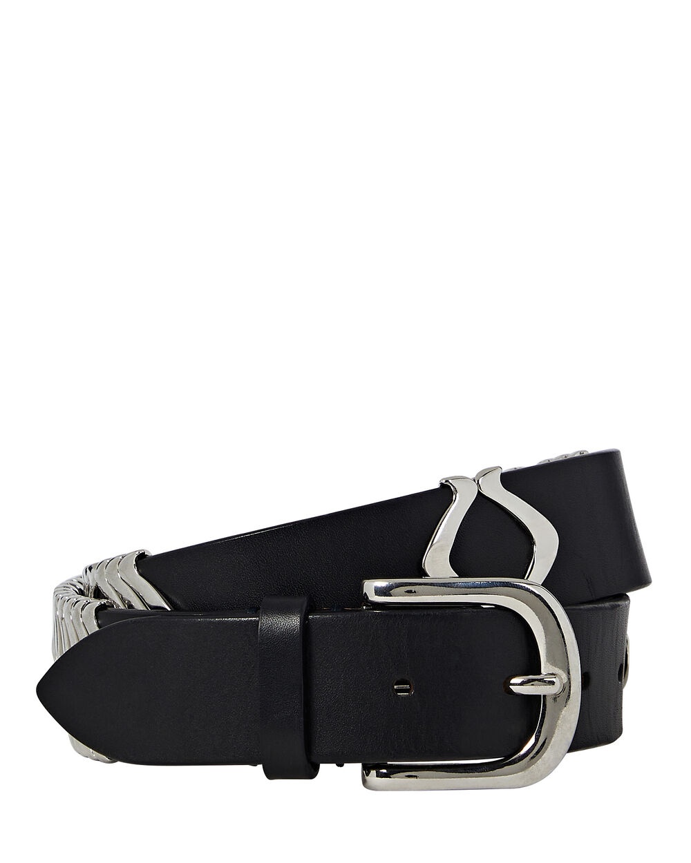 Tehora Embellished Leather Belt - 1