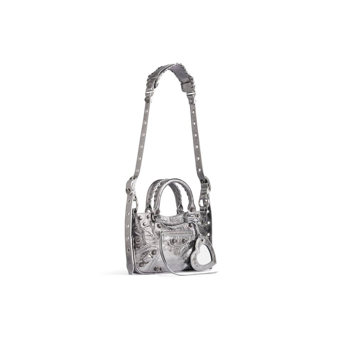 Women's Neo Cagole City Handbag Dirty Effect in Black