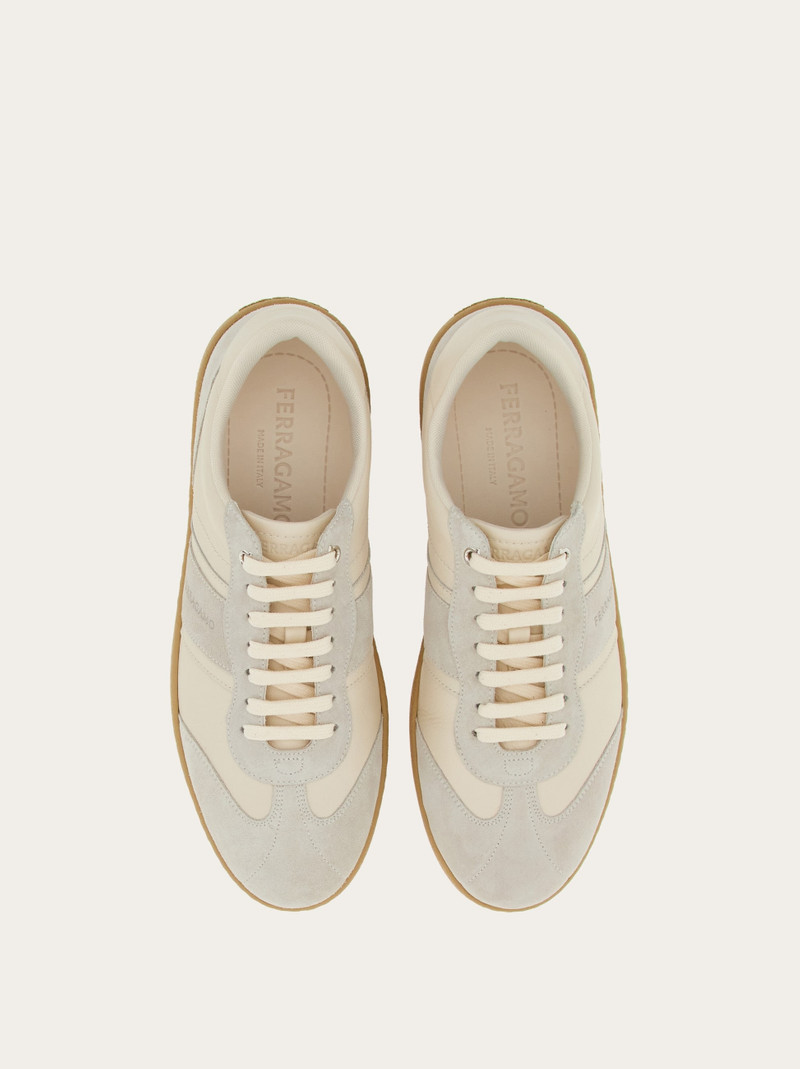 FERRAGAMO Low top sneaker with signature outlook