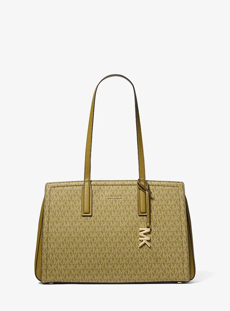 Laila Medium Signature Logo Tote Bag - 1
