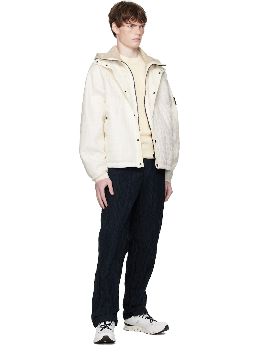 Off-White 4100023 Crinkled Reps NY Quilted-TC Jacket - 5