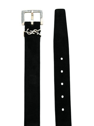 SAINT LAURENT Monogram square-buckle belt outlook