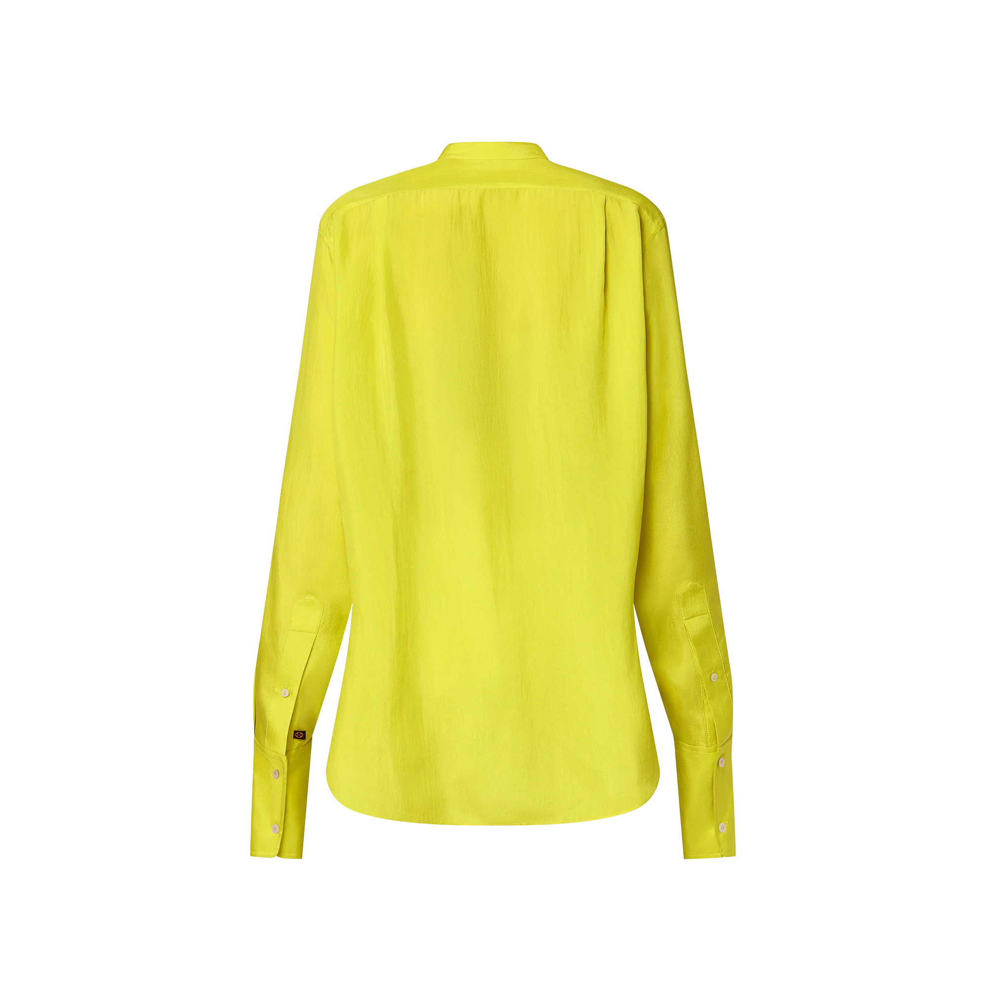 Chartreuse Silk Shirt - 3