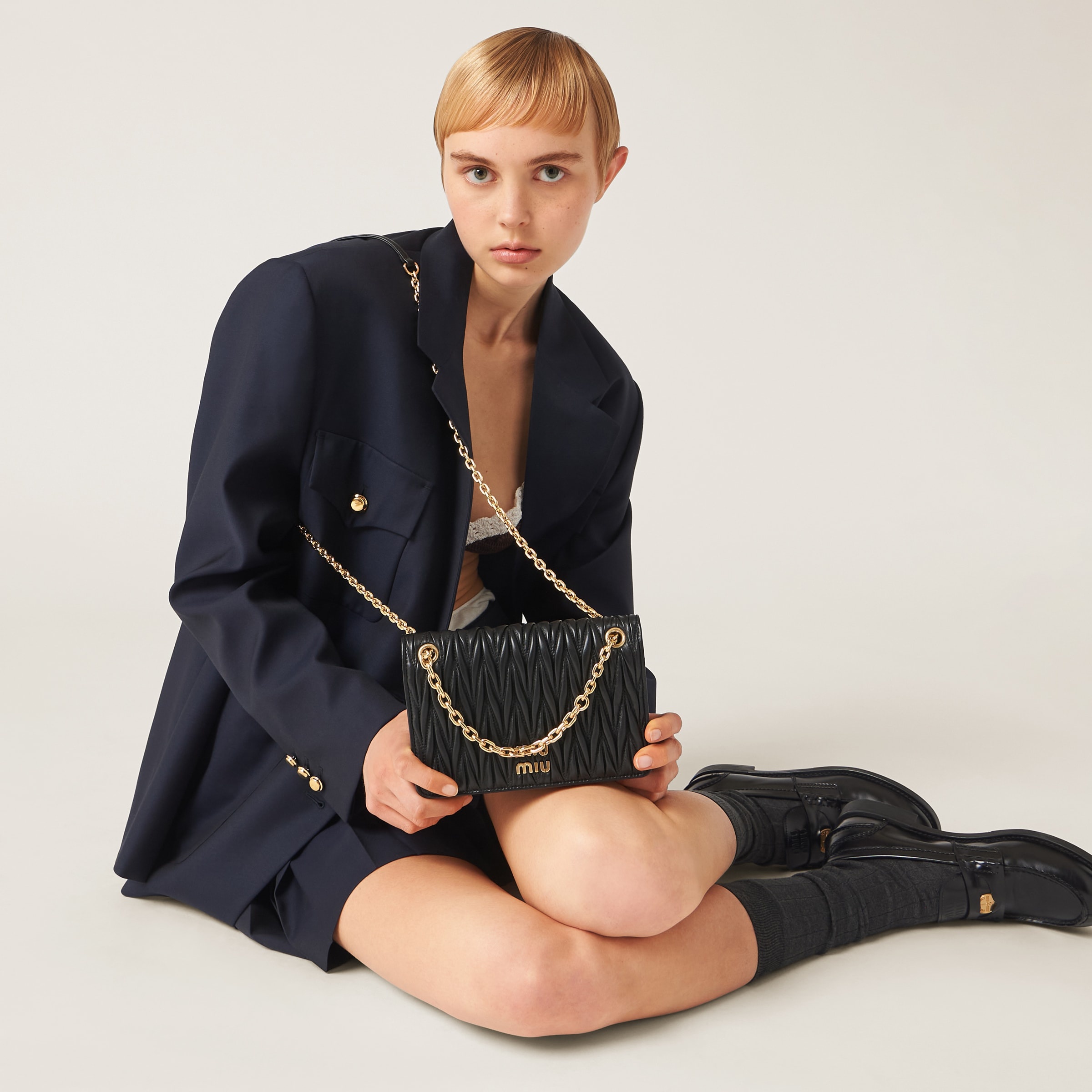 Matelassé nappa leather mini-bag - 5
