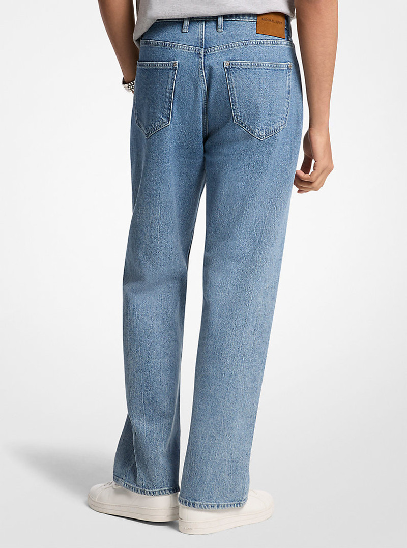 MICHAEL KORS Arden Relaxed-Fit Stretch Denim Jeans outlook