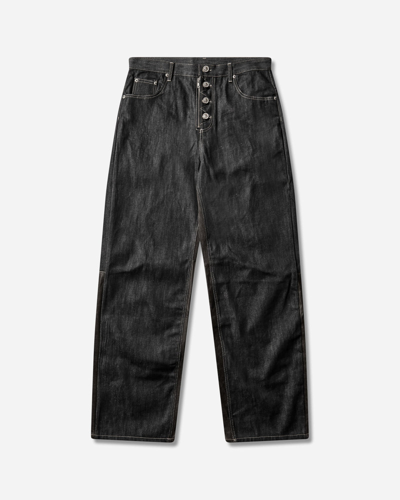 Men's Paneled Hybrid Denim Pants Indigo / Leather 1