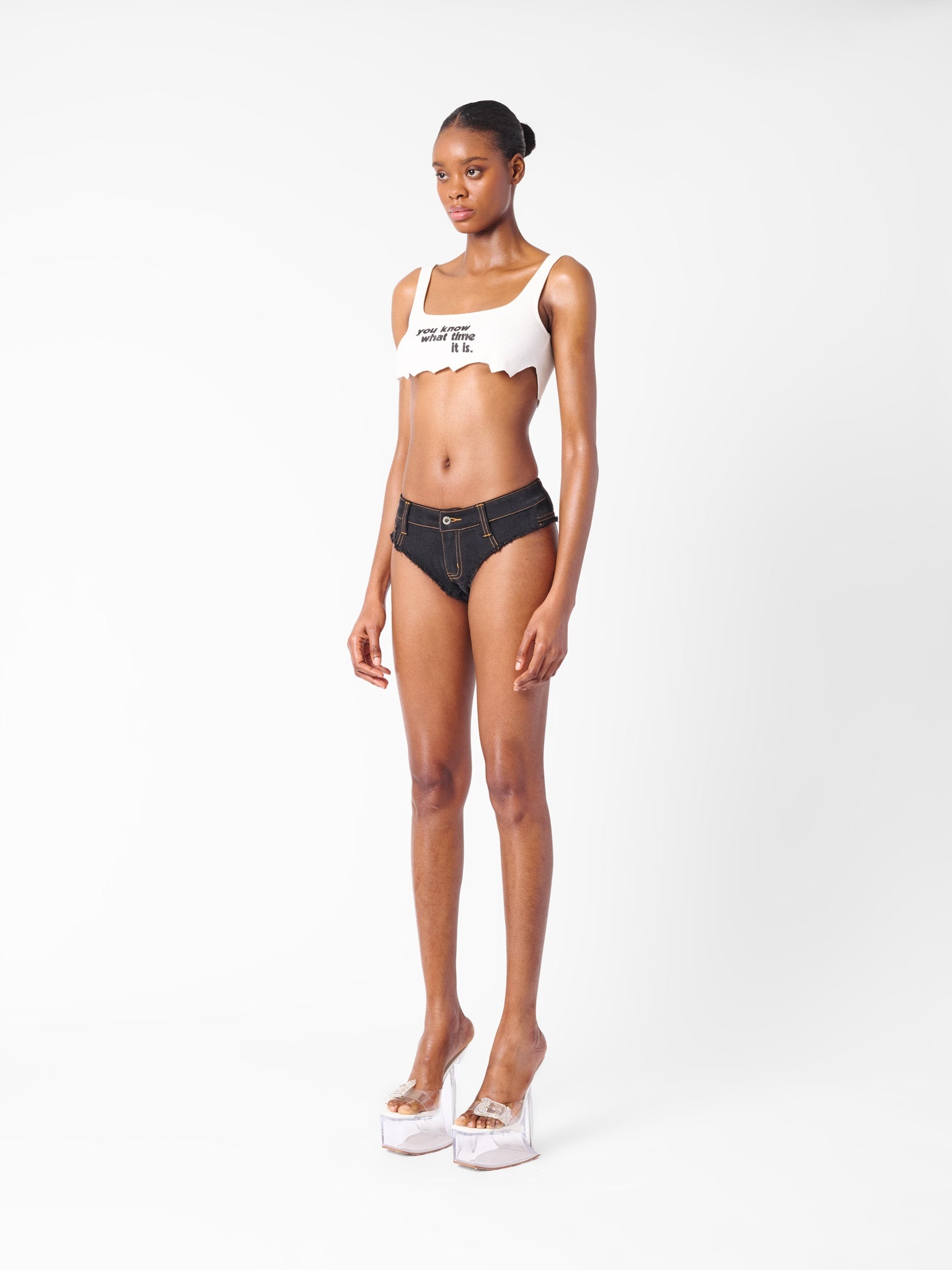 OAKLEY DENIM HOTPANTS BLACK - 4
