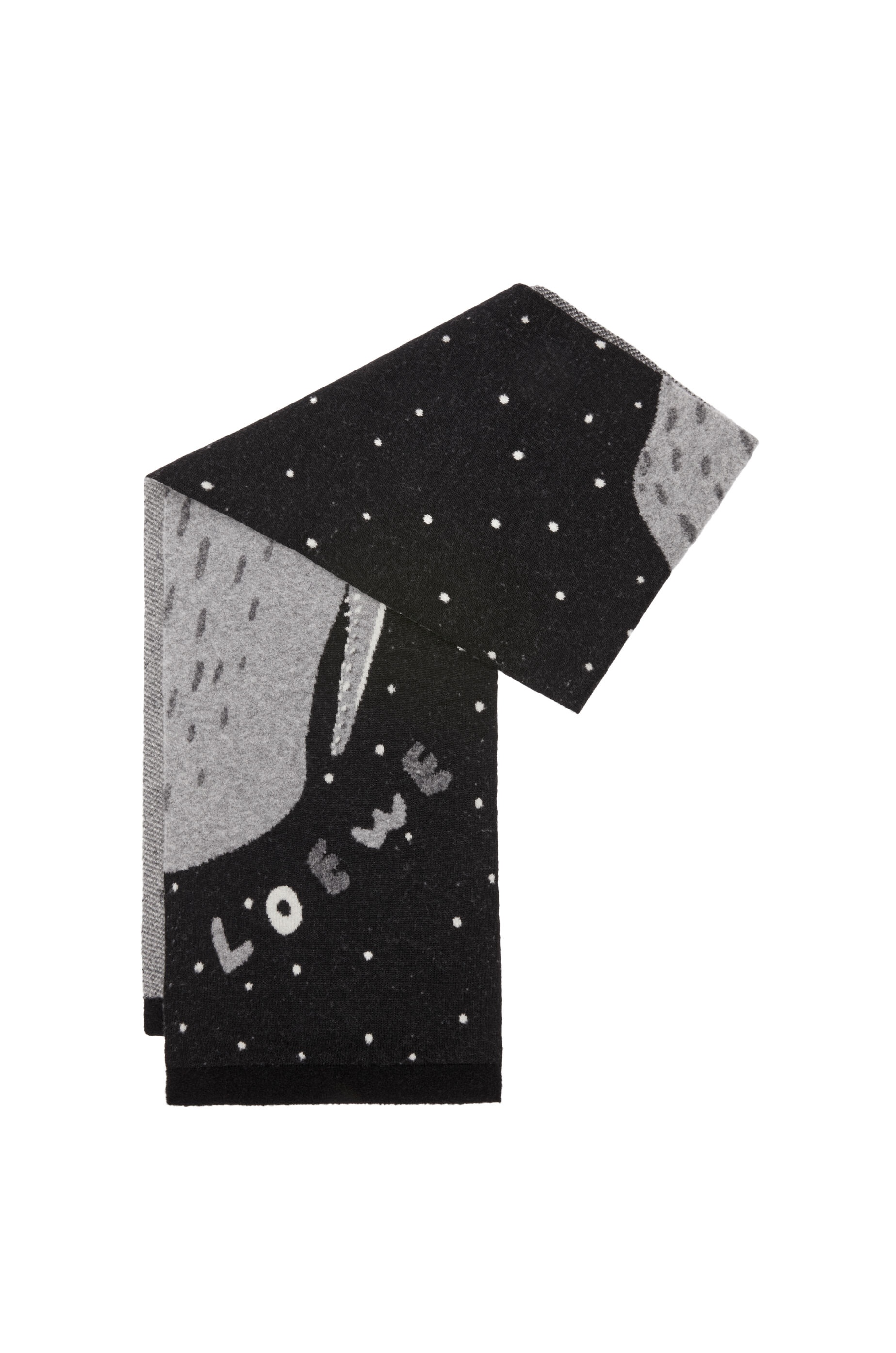 Whale scarf in wool - 1