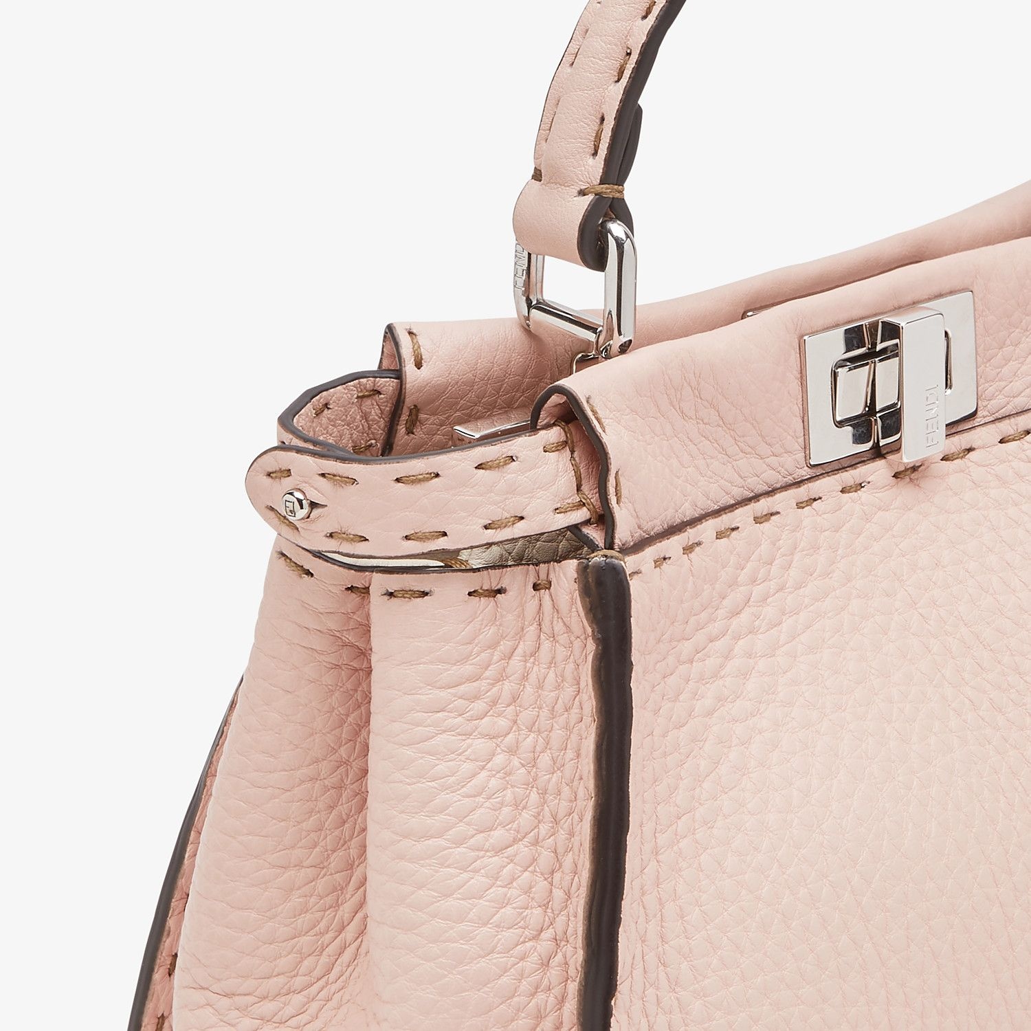 Pink leather bag - 5