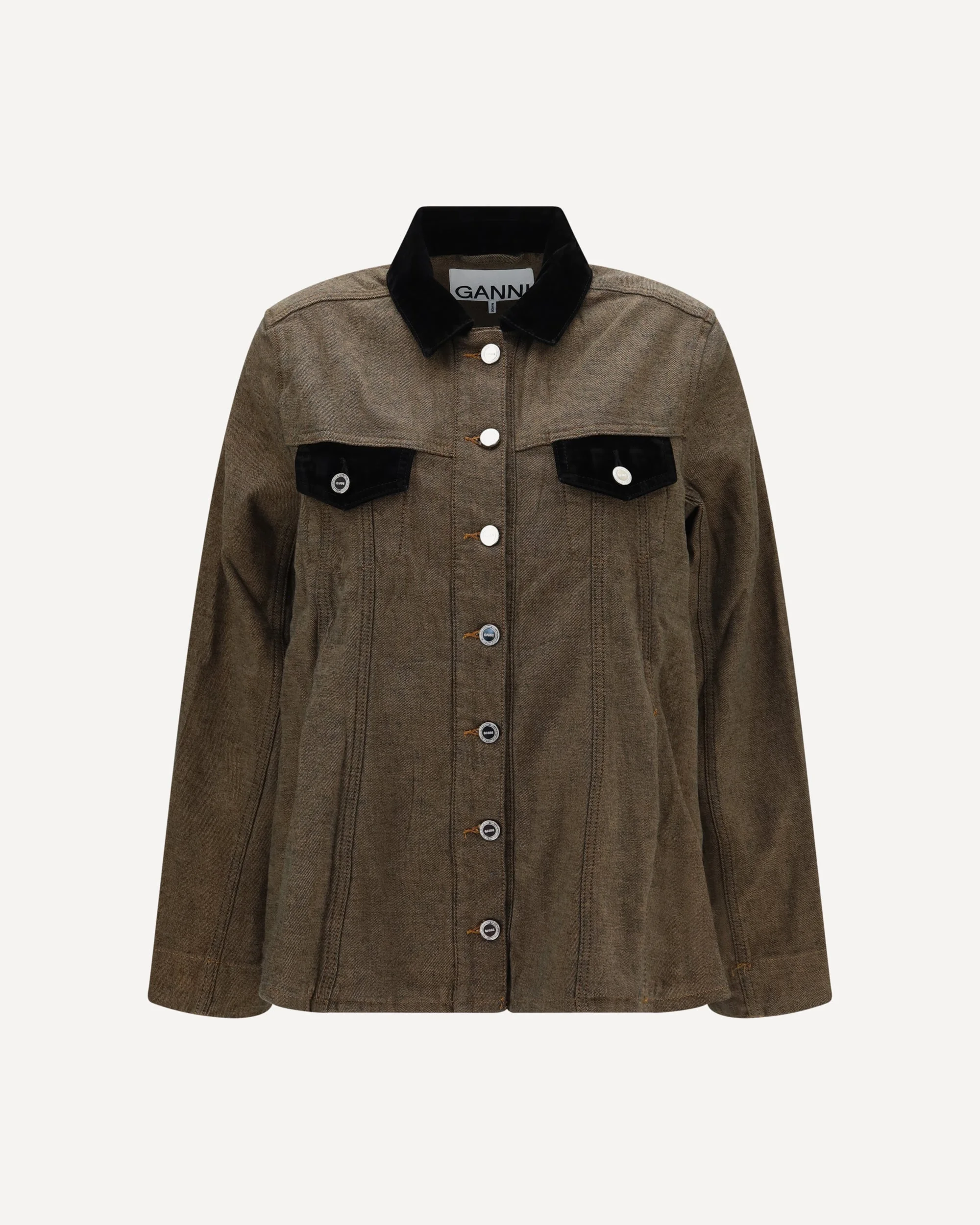 Neppy denim Overshirt - 1