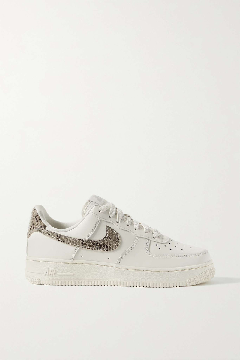 Air Force 1 '07 snake effect-trimmed leather sneakers - 1
