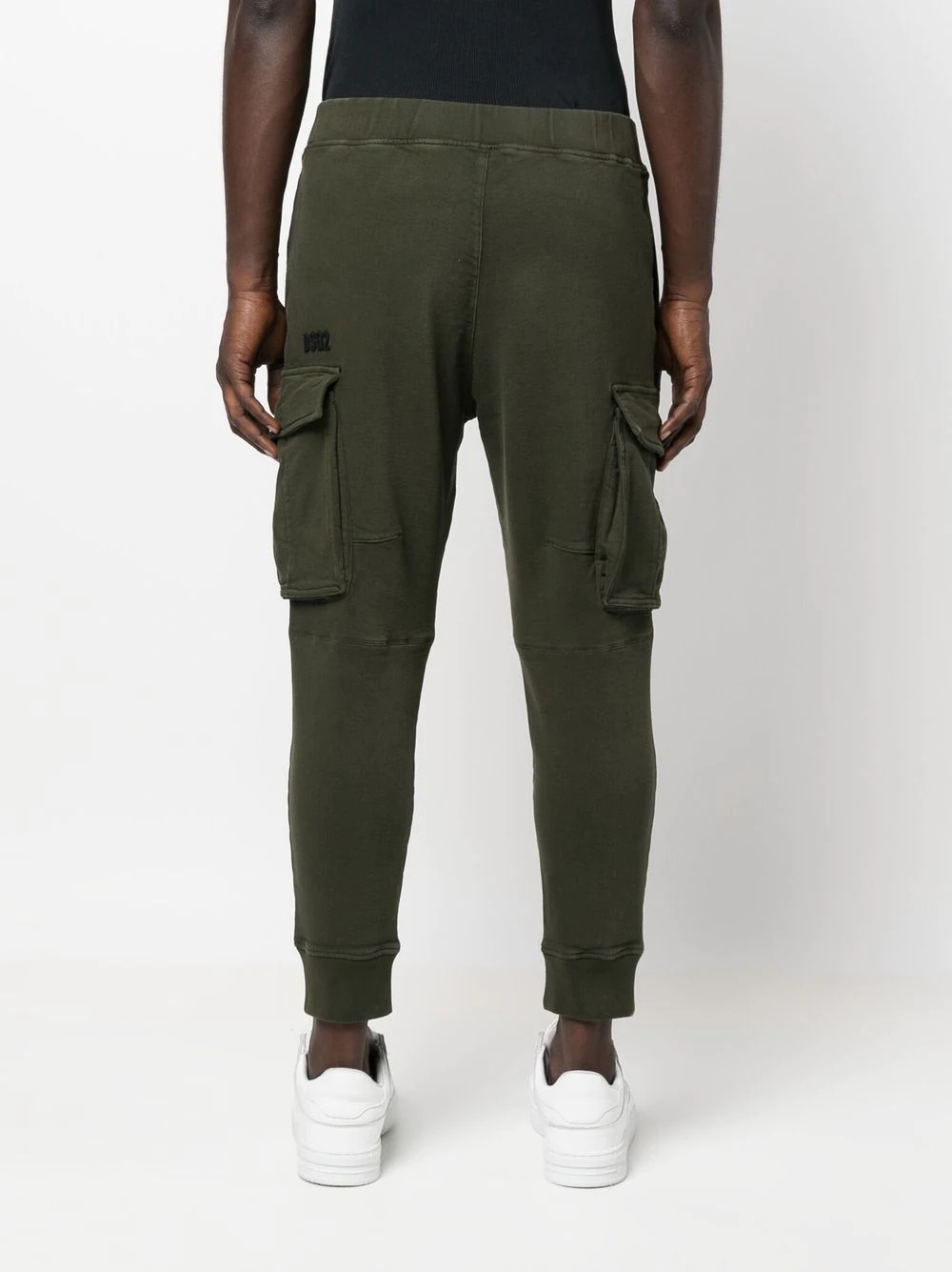 slip-on cargo-pocket track pants - 4