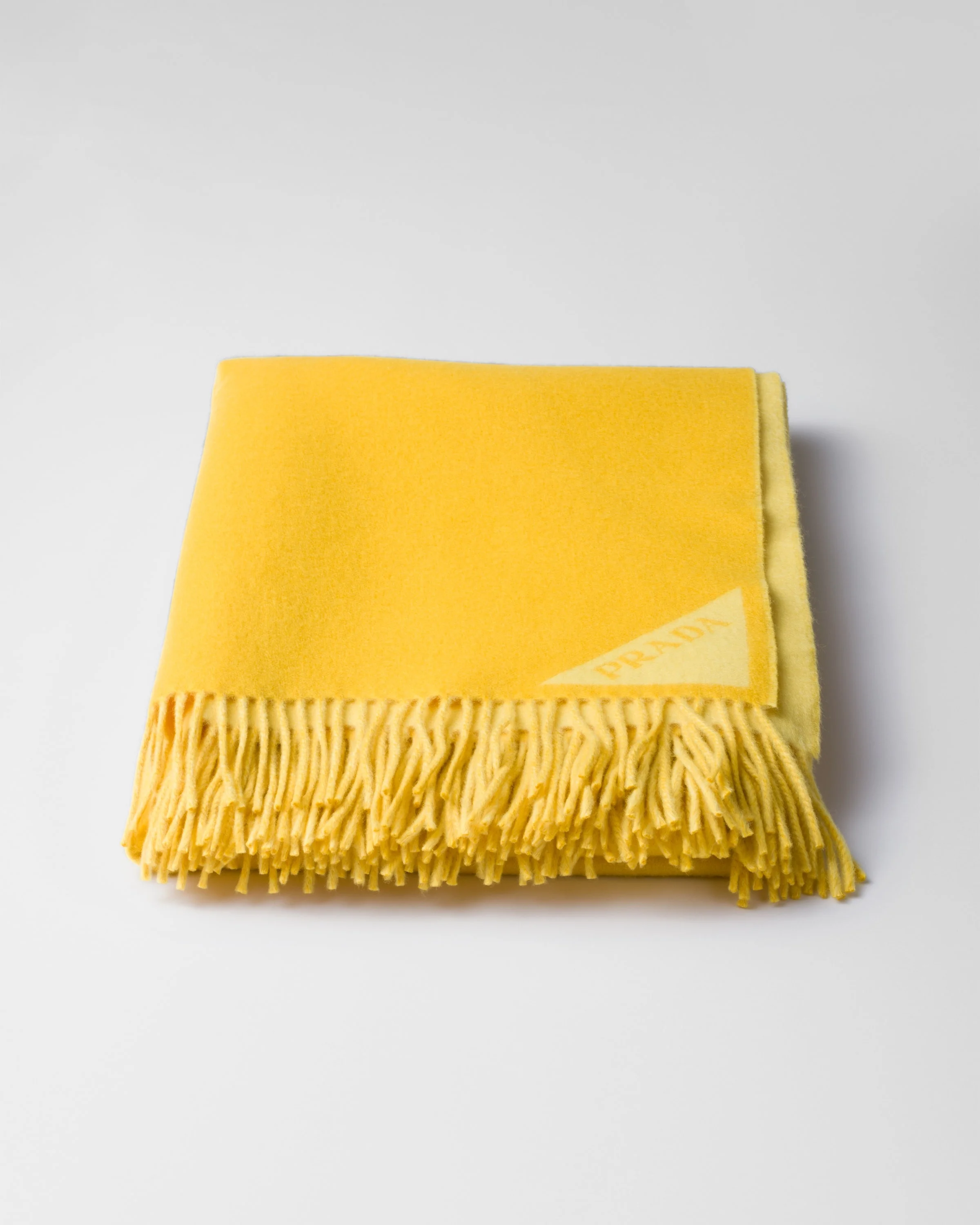 Light jacquard wool and cashmere plaid - 1