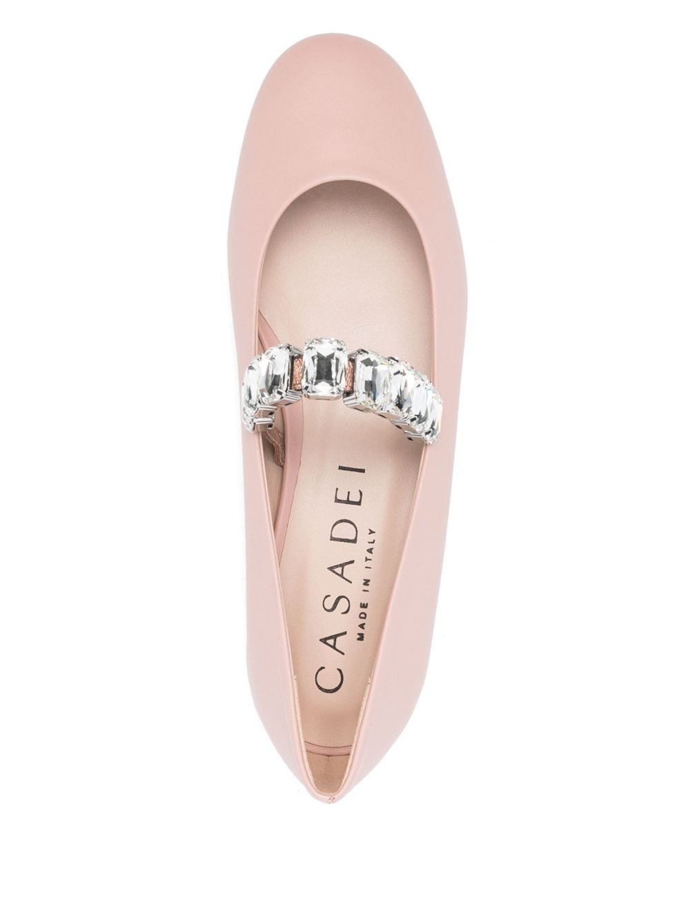 crystal-embellished ballet flats - 4