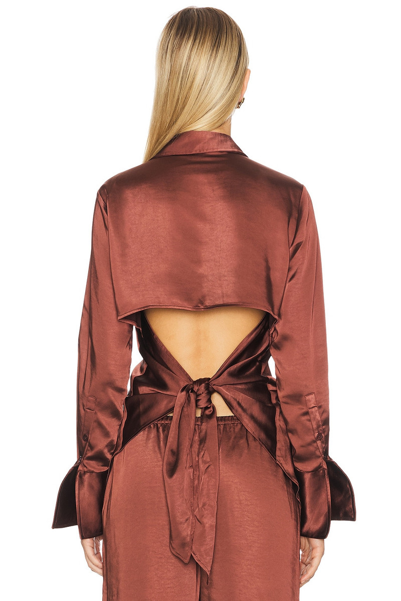 SIMONMILLER Loch Satin Button Up outlook