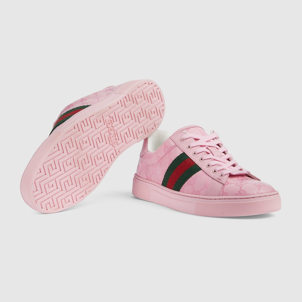 Gucci Ace Web Canvas Sneakers - 4