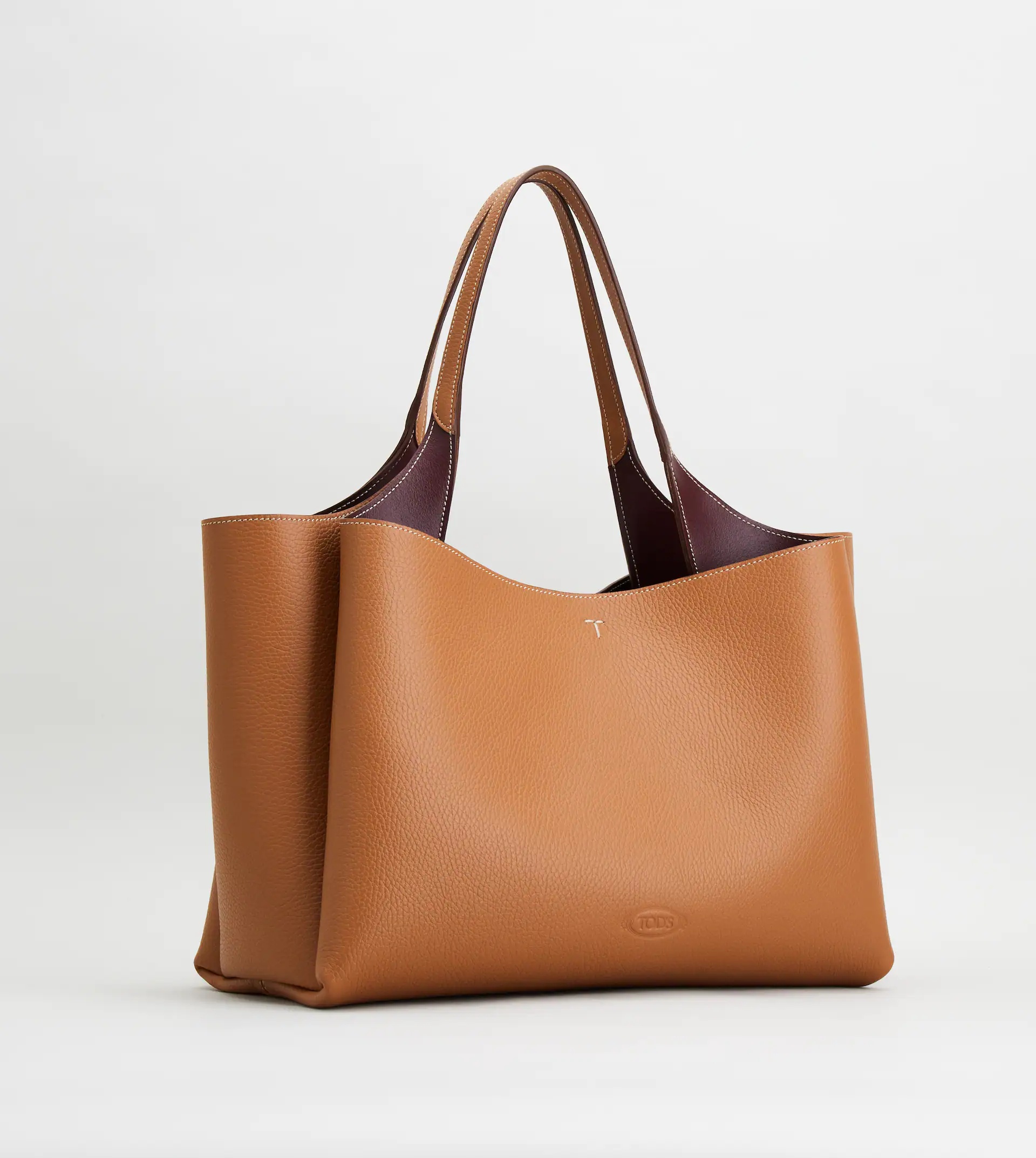 LEATHER BAG MEDIUM - BROWN - 3