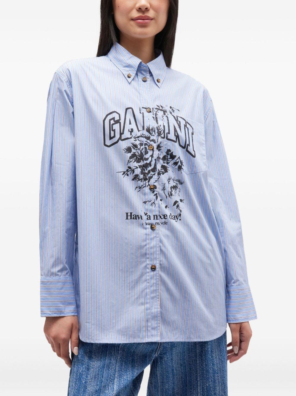 stripe graphic shirt - 3