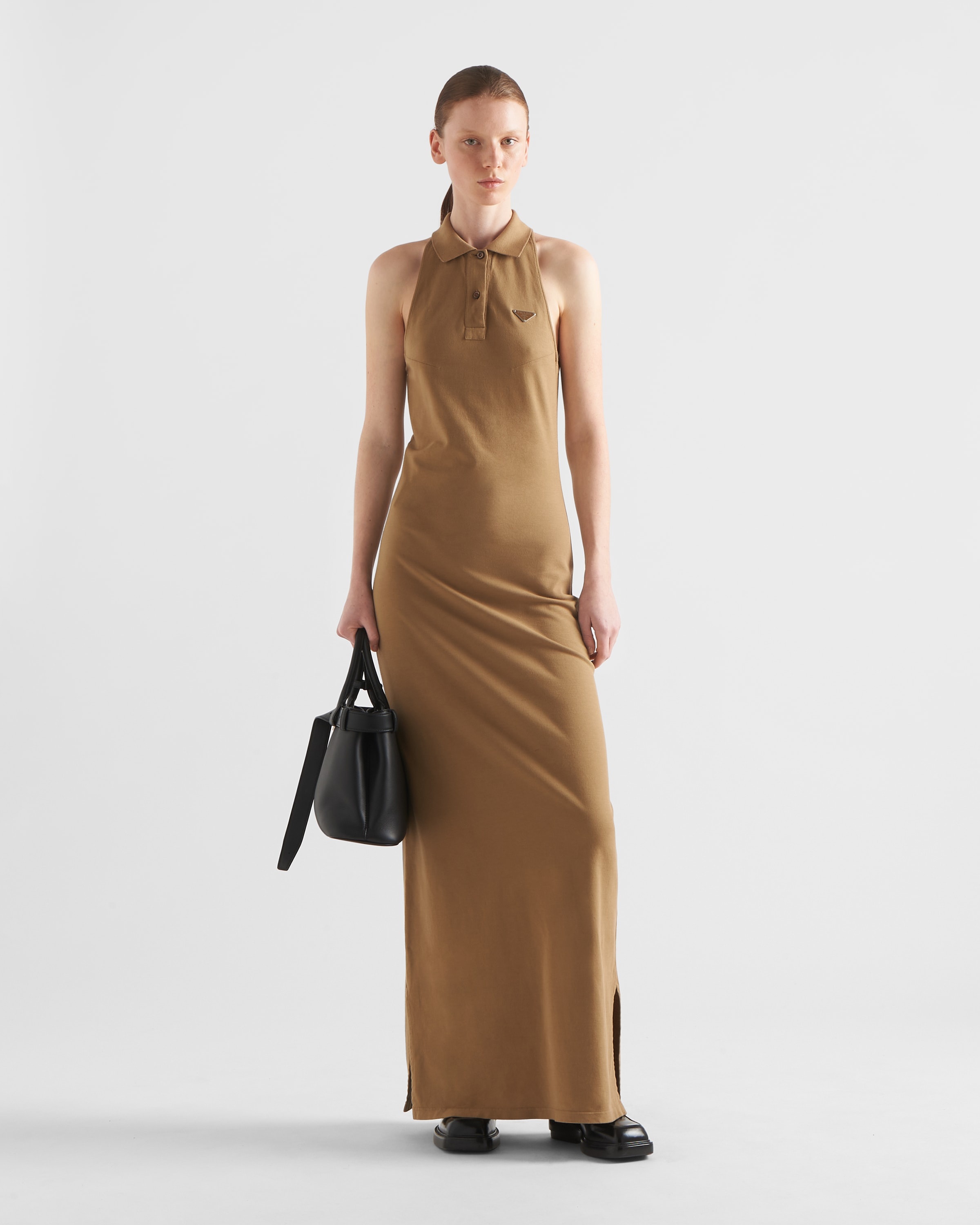 【プラダ・PRADA】Pique dress Prada Pique and Jersey Dress | Saks Fifth Avenue