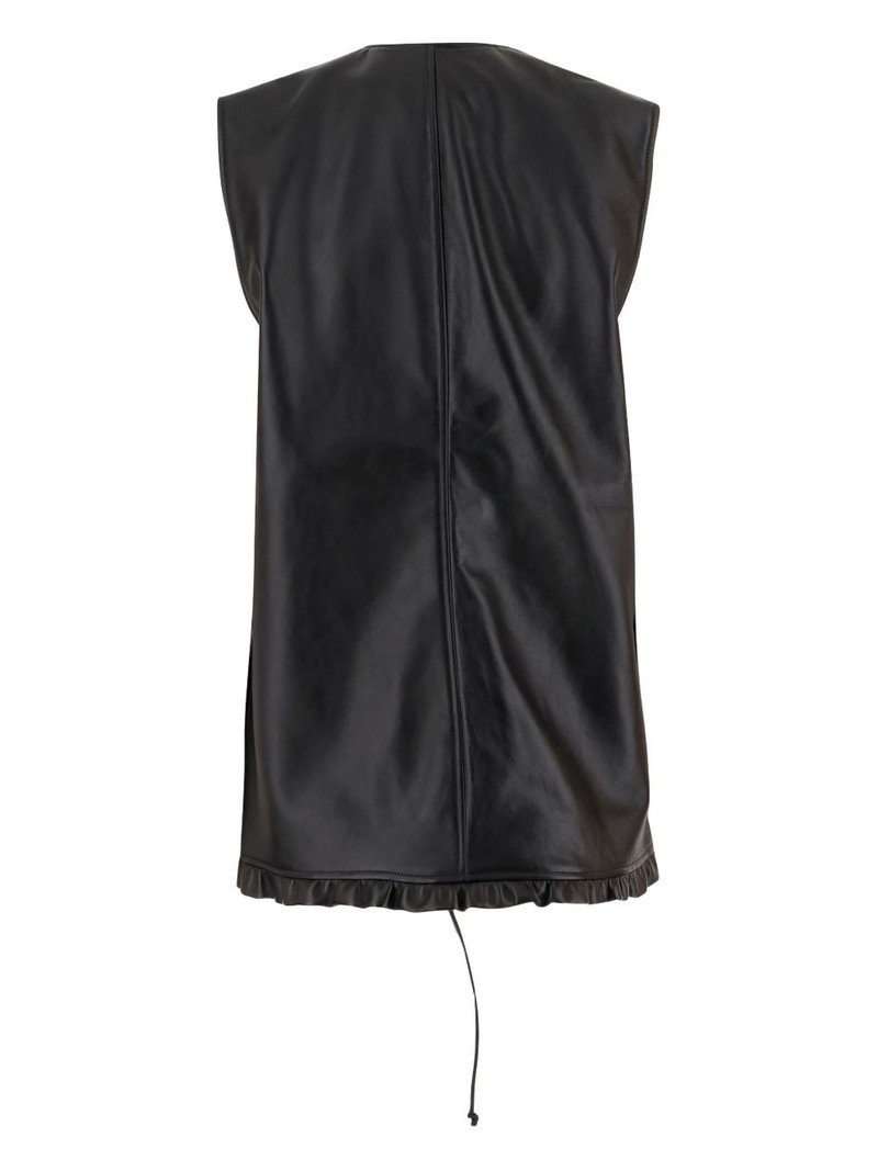 NICCOLÒ PASQUALETTI ruffled leather waistcoat outlook