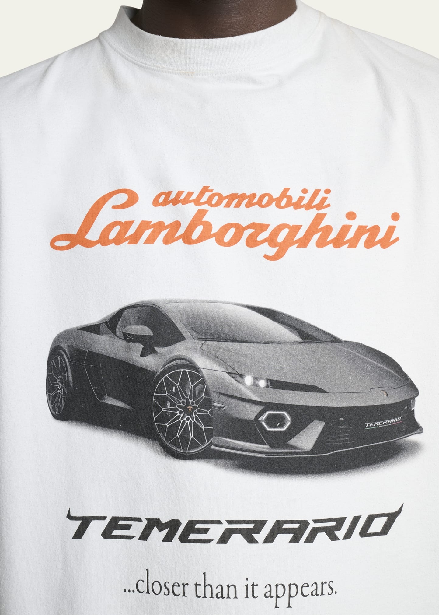 Men's Balenciaga x Automobili Lamborghini Retro T-Shirt - 5