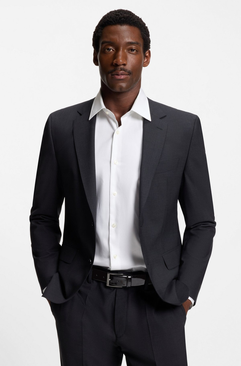 BOSS ITALIAN PATENT-LEATHER BELT WITH LOGO BUCKLE outlook