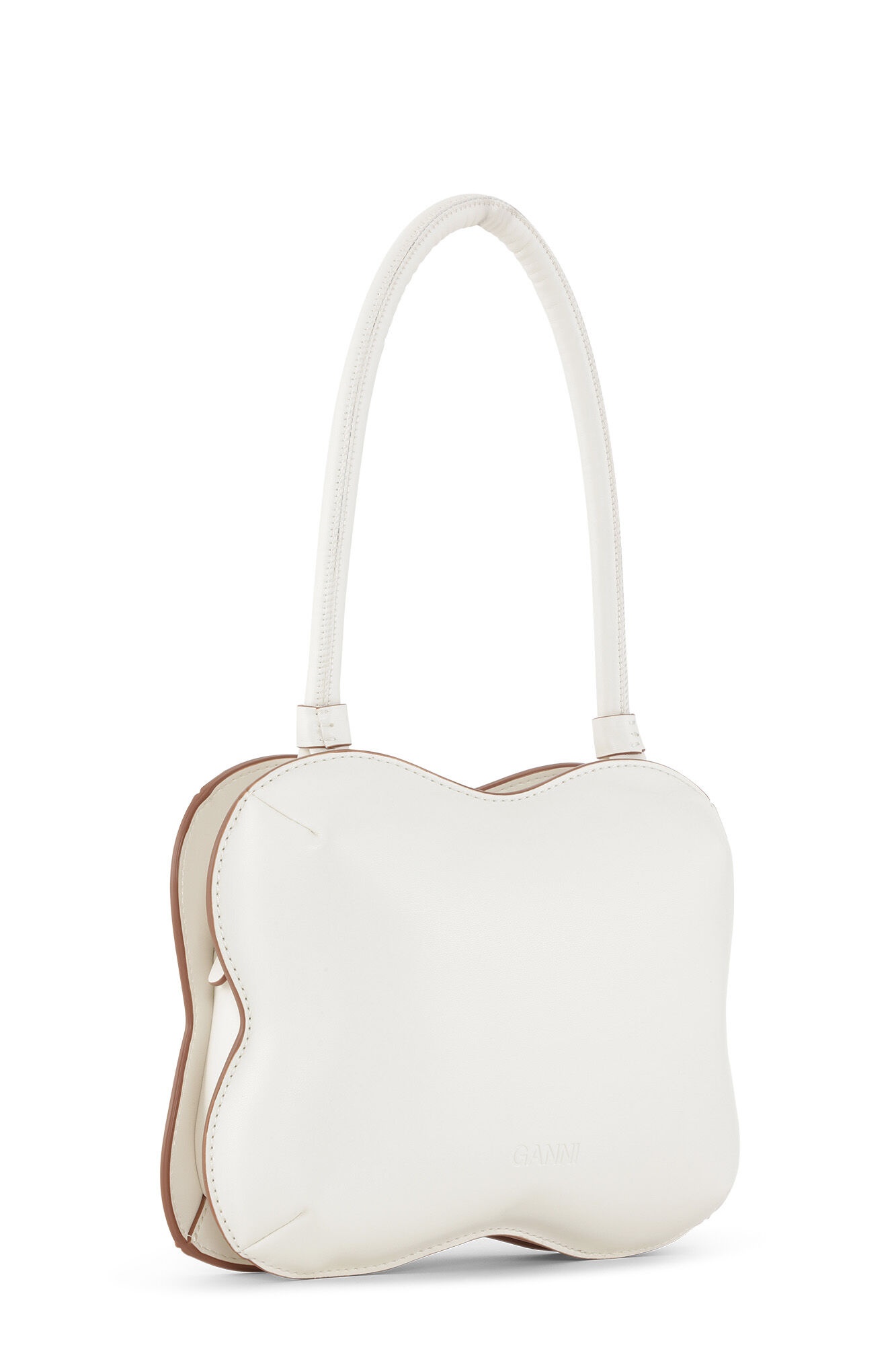 WHITE BUTTERFLY TOP HANDLE BAG - 2