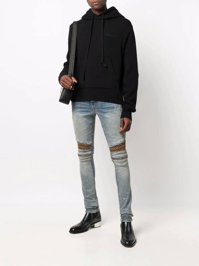 AMIRI Velvet PJ MX2 skinny jeans outlook