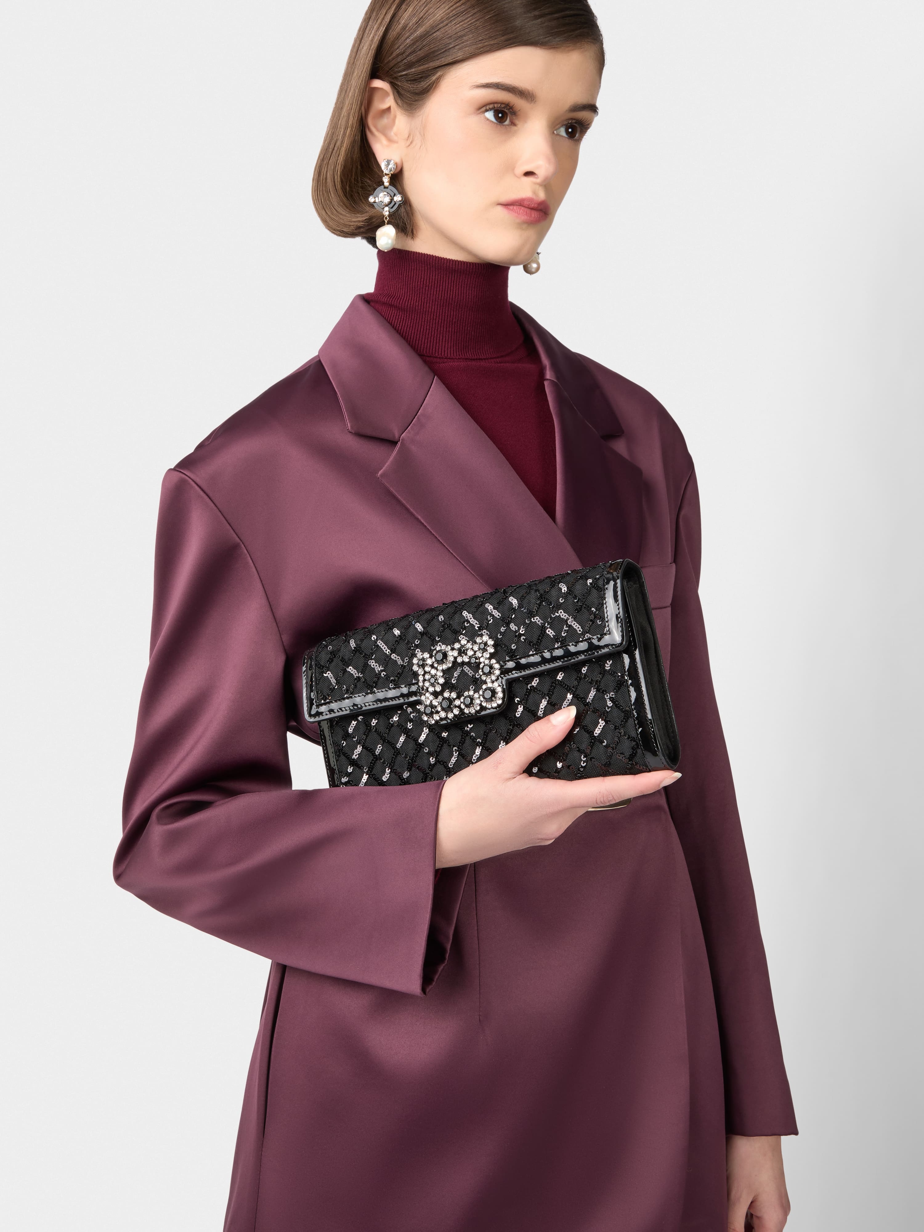 Efflorescence Clutch with sequins - 7