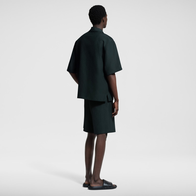 Mini Monogram Silk-Cotton Blend Short-Sleeved Shirt 3