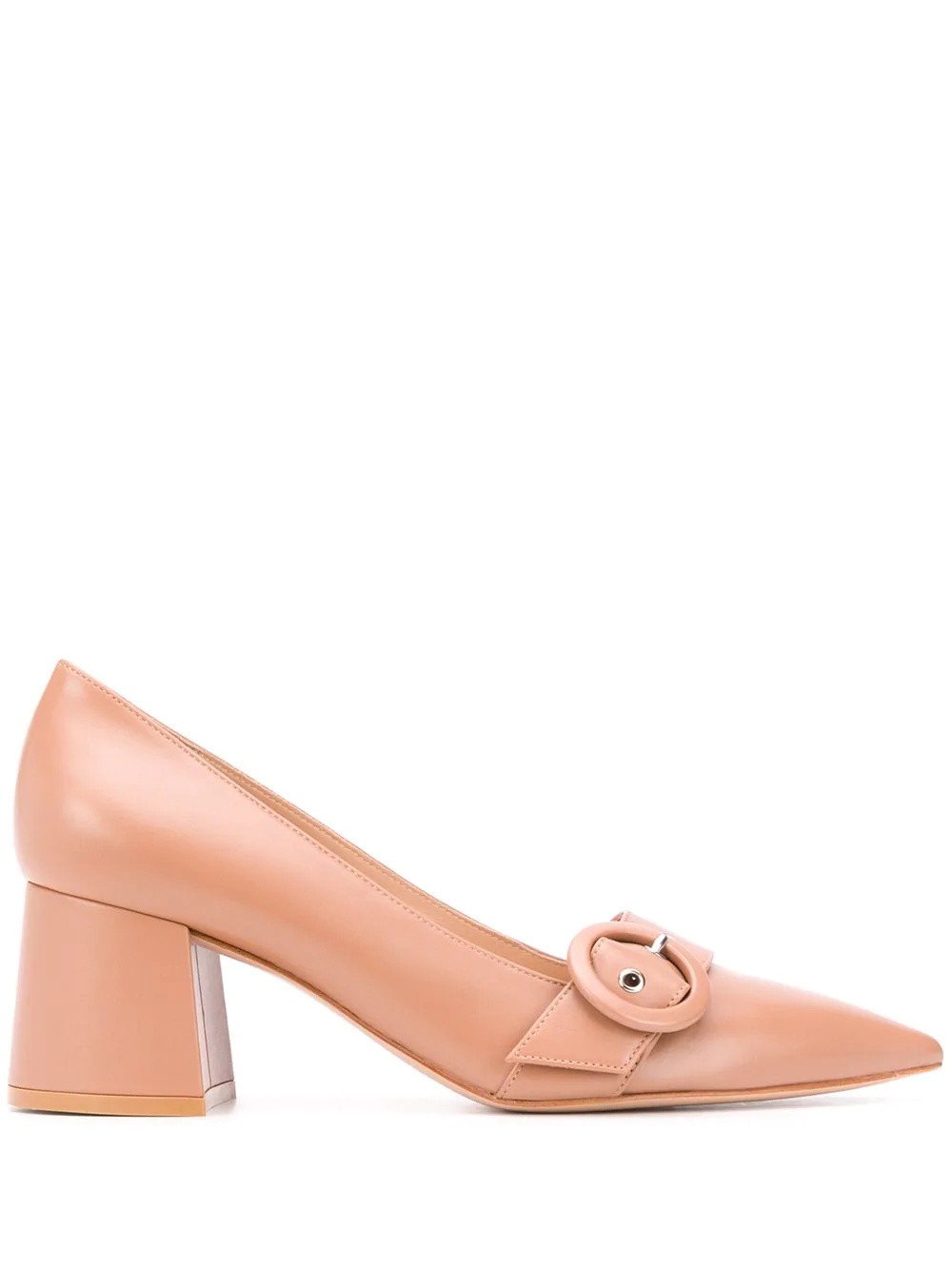 pointed block heel pumps - 1