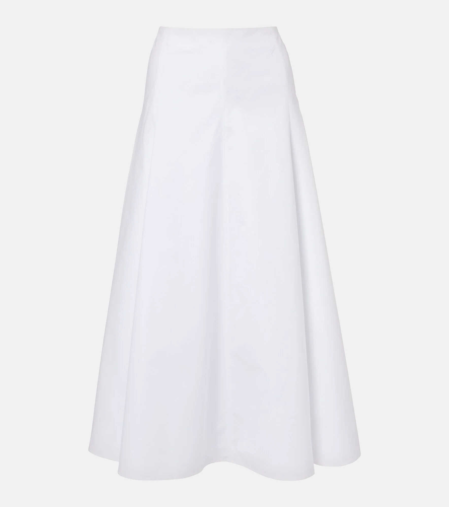 Triangle cotton-blend midi skirt - 1