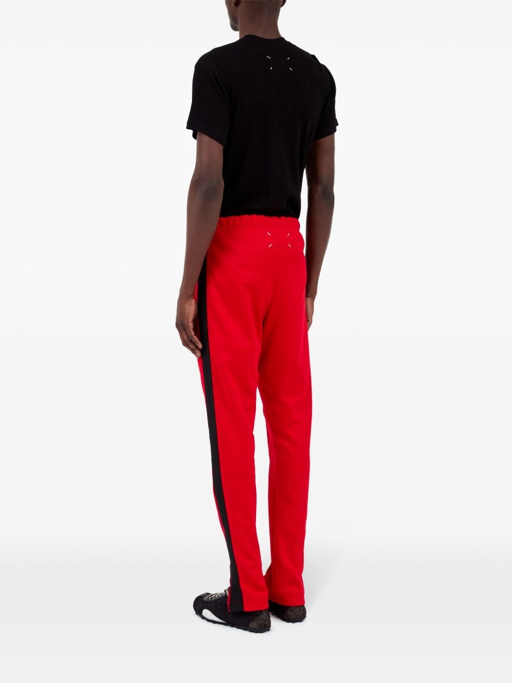 side-stripe track pants - 5