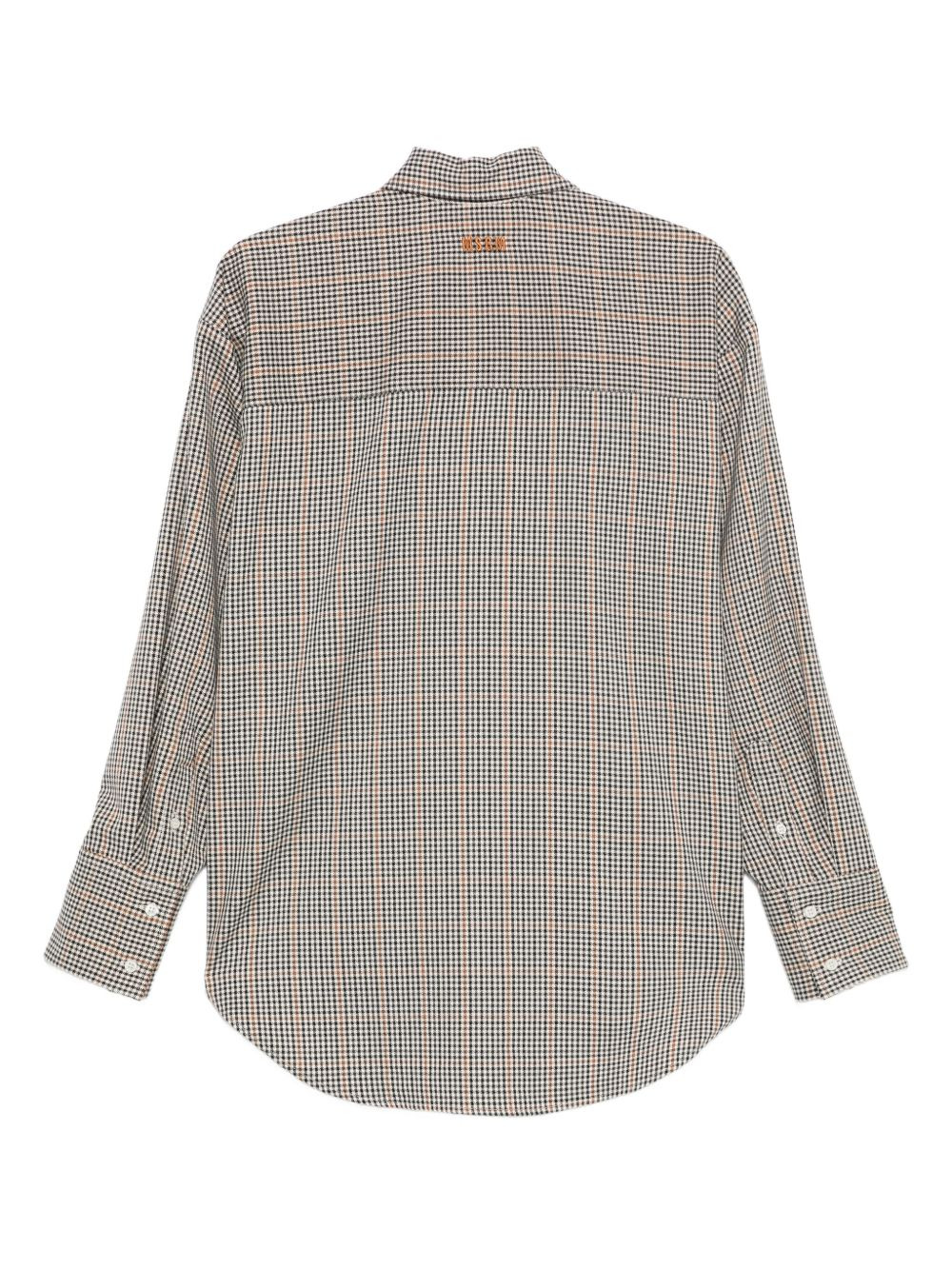 gingham embroidered shirt - 2
