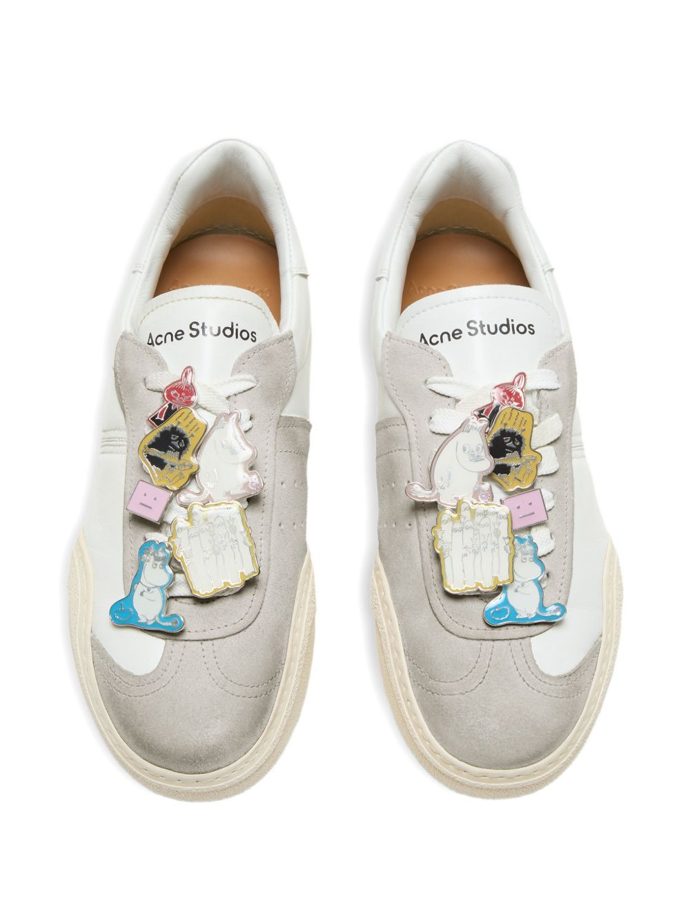 charm-detail low-top sneakers - 2