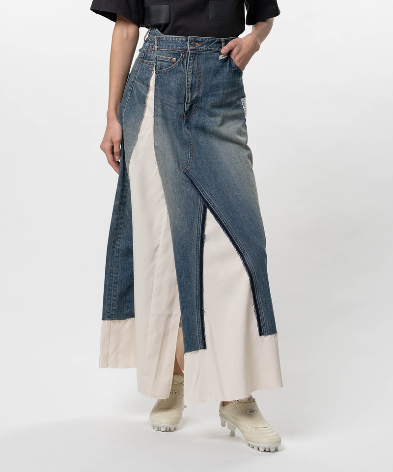 Denim Pants Combined Skirt 8