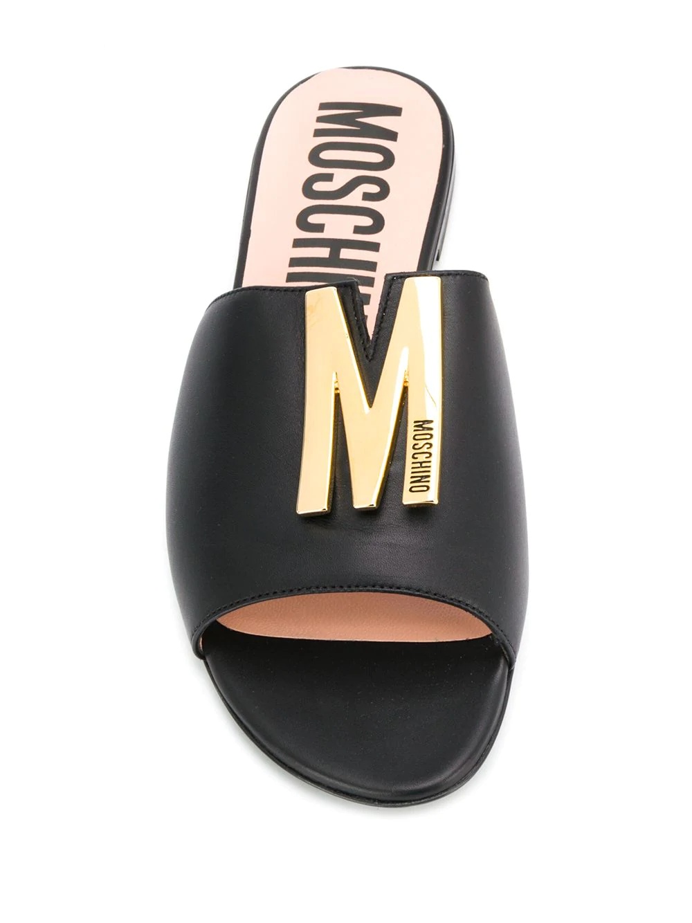 M plaque sandals - 4