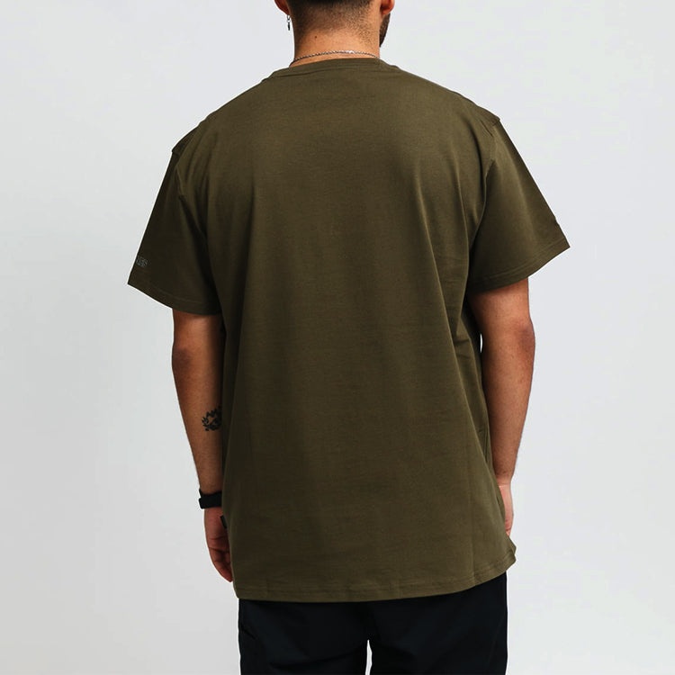 Men's Converse x Kim Jones Crossover Small Label Solid Color Sports Round Neck Short Sleeve Olive Gr - 4