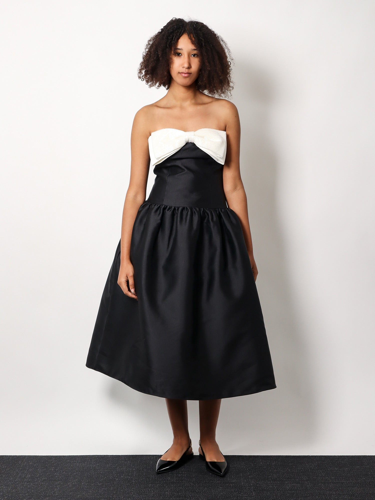 Self Portrait Women Taffeta' Dã©Colletã© Dress With Maxi Bow - 2