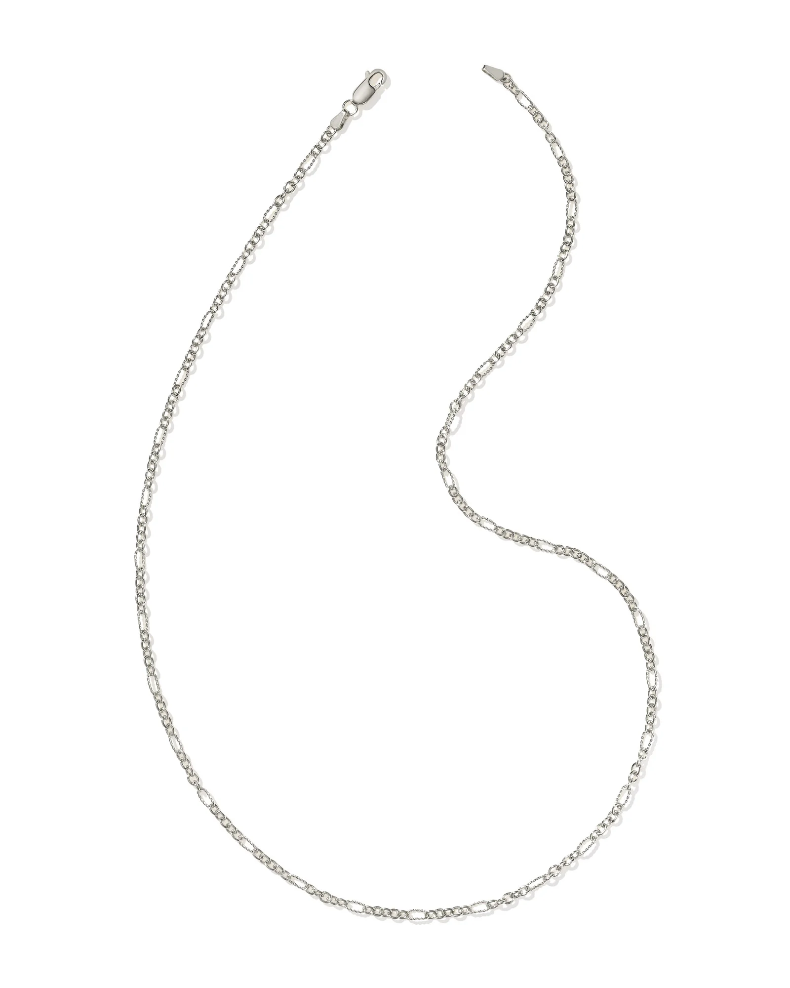 Colin Oxidized Sterling Silver Chain Necklace - 1