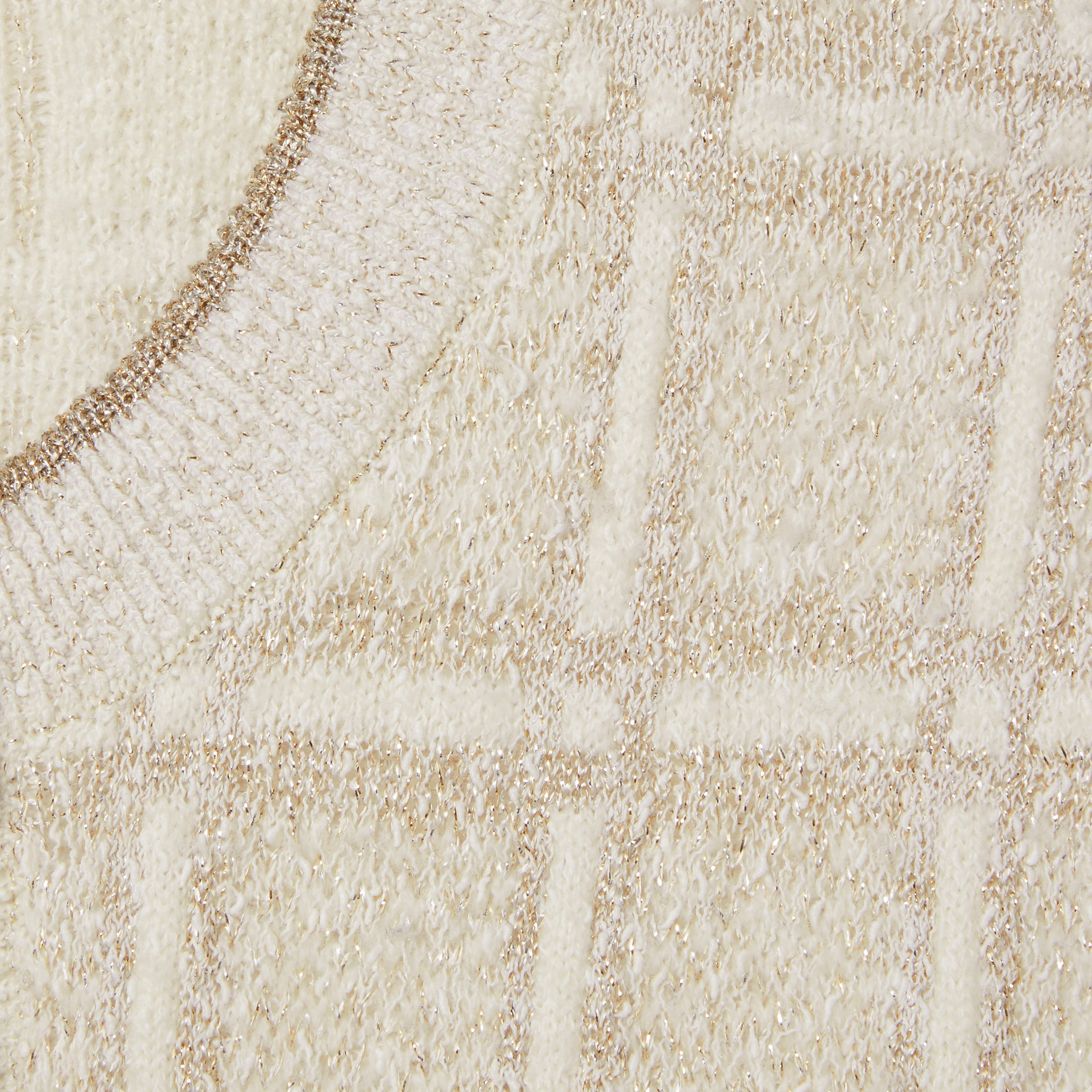 Wool and lamé check jacquard cardigan - 6