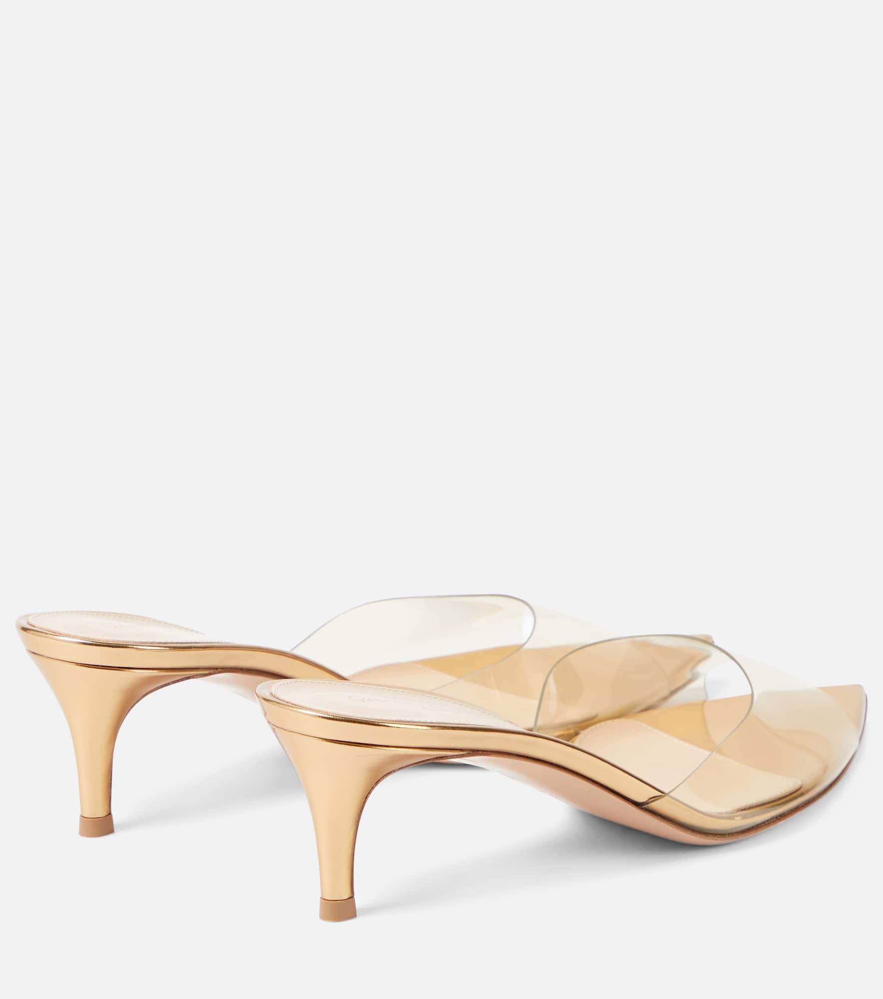 Elle 55 PVC and patent leather mules - 3