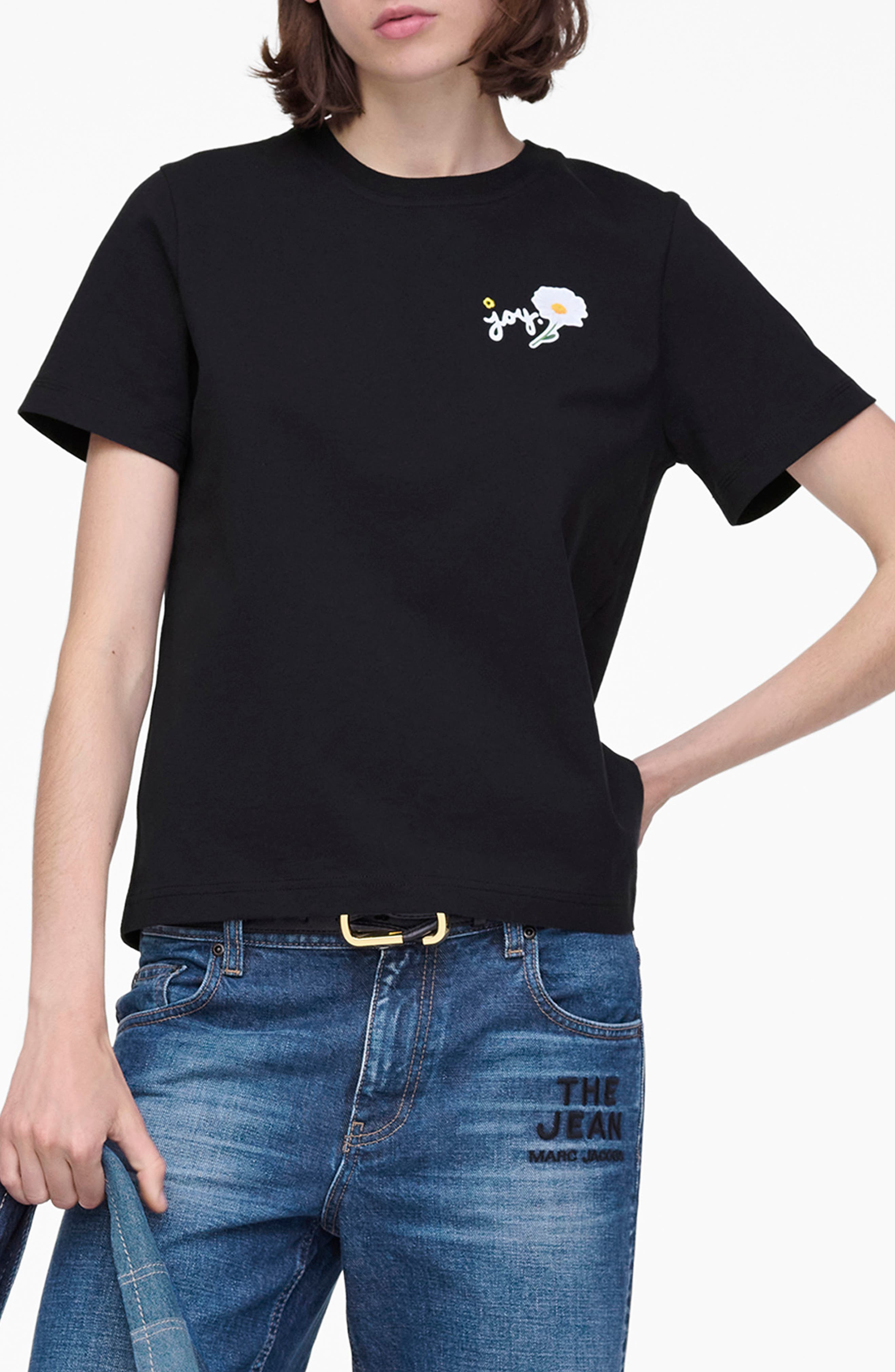 Marc Jacobs Marc Is Joy Daisy Graphic Baby T-Shirt in Black at Nordstrom - 1
