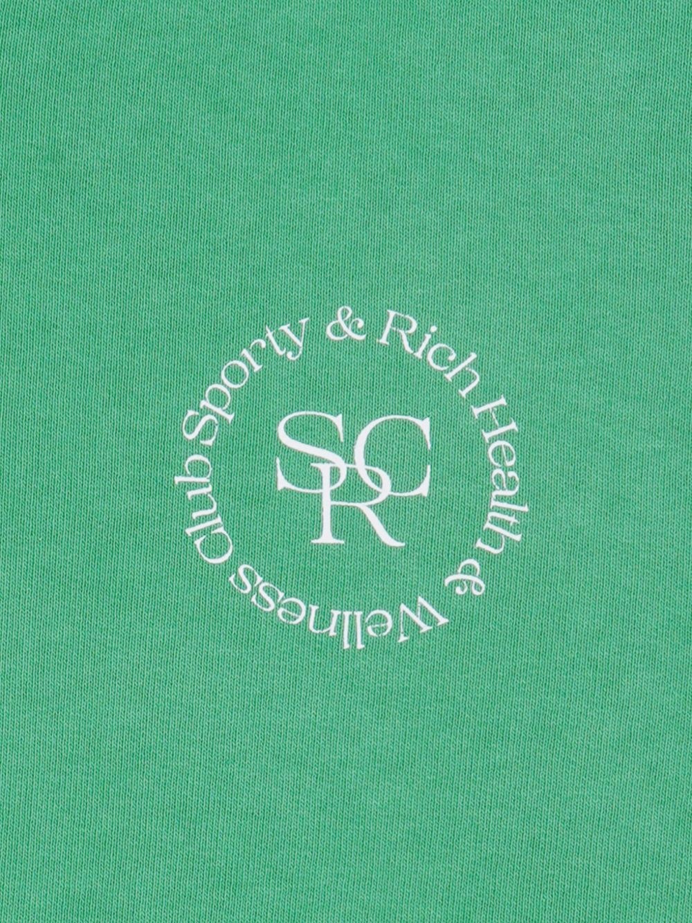 SRHWC-print cropped hoodie - 3