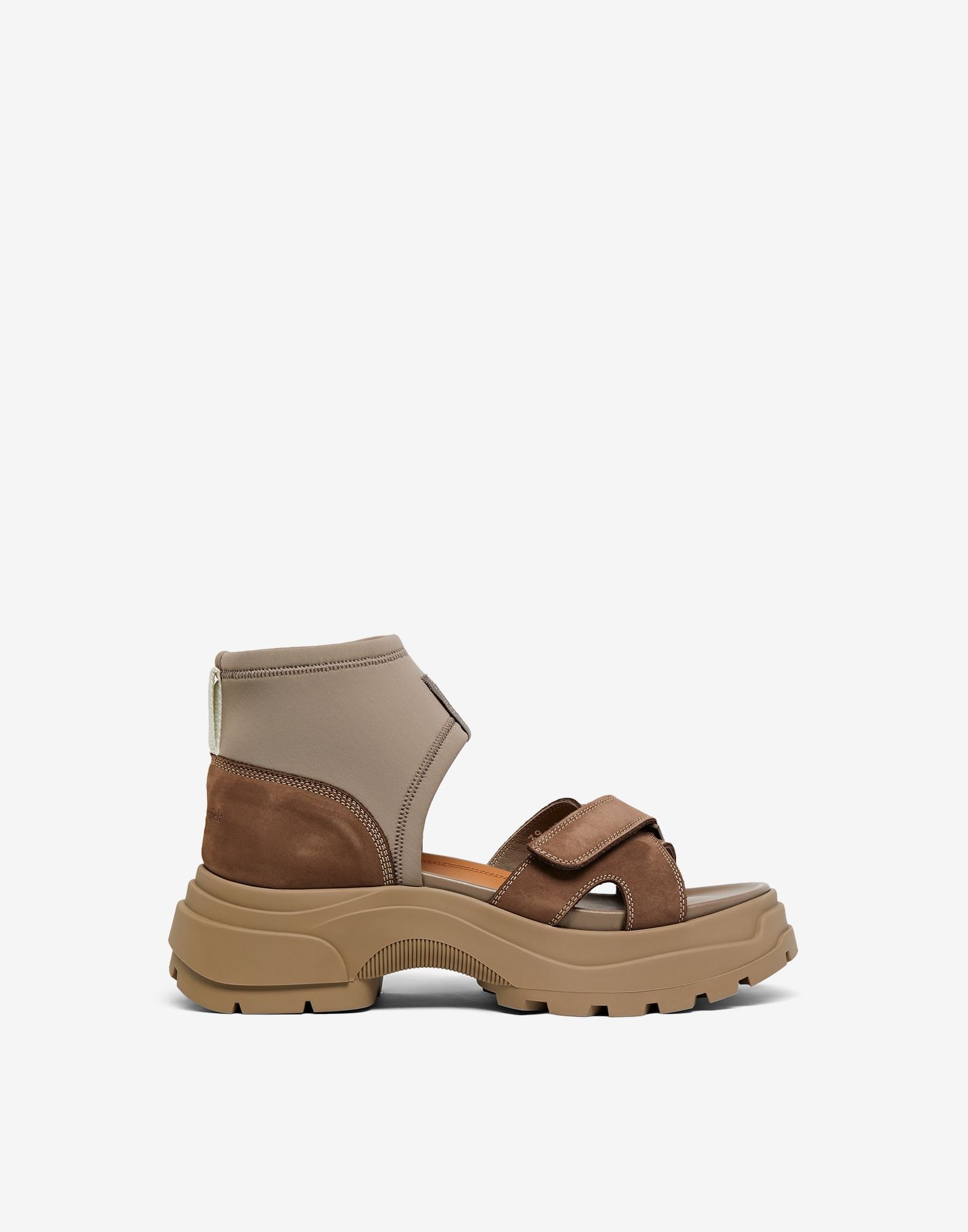 Strapped suede sandals - 1
