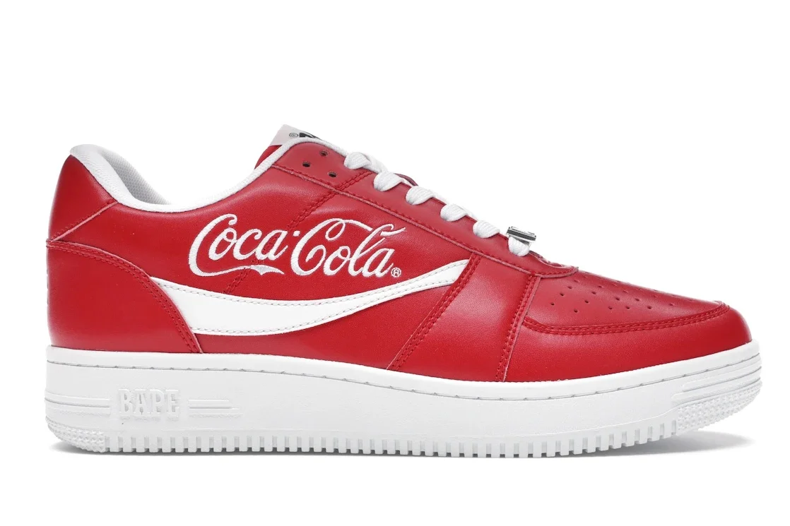 A Bathing Ape Bape Sta Low Coca-Cola Red - 1