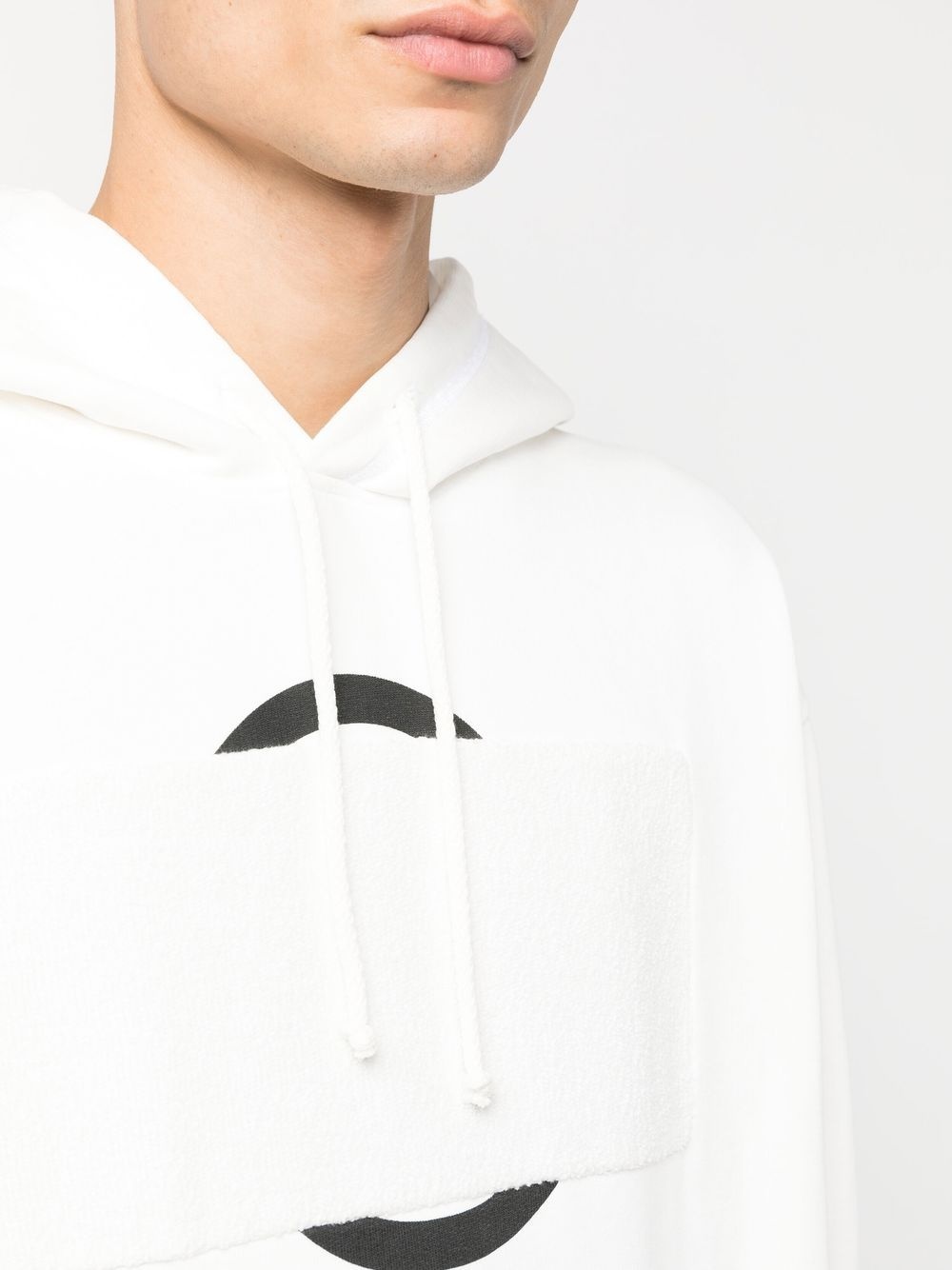 graphic-print cotton hoodie - 5