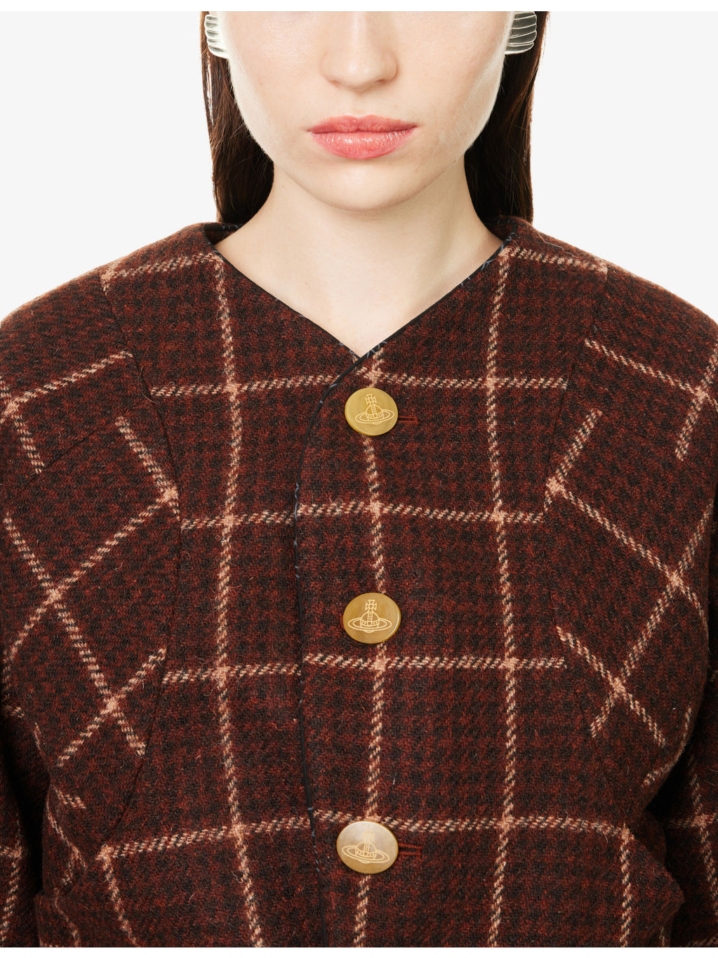 Pourpoint Checked Wool Jacket - 5